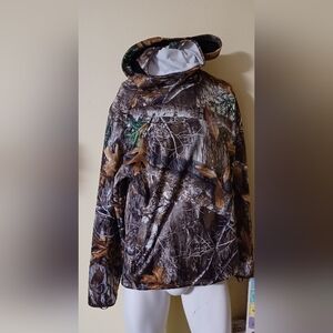 Mens Realtree Edge Camoflage Pullover Jacket Med